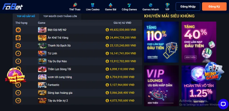 Vũ trụ bao la slot game B9 Casino